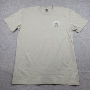 Lake Keepers Shirt Mens XL Green Skeleton Fish Fishing Sport Graphic Tee Outdoor